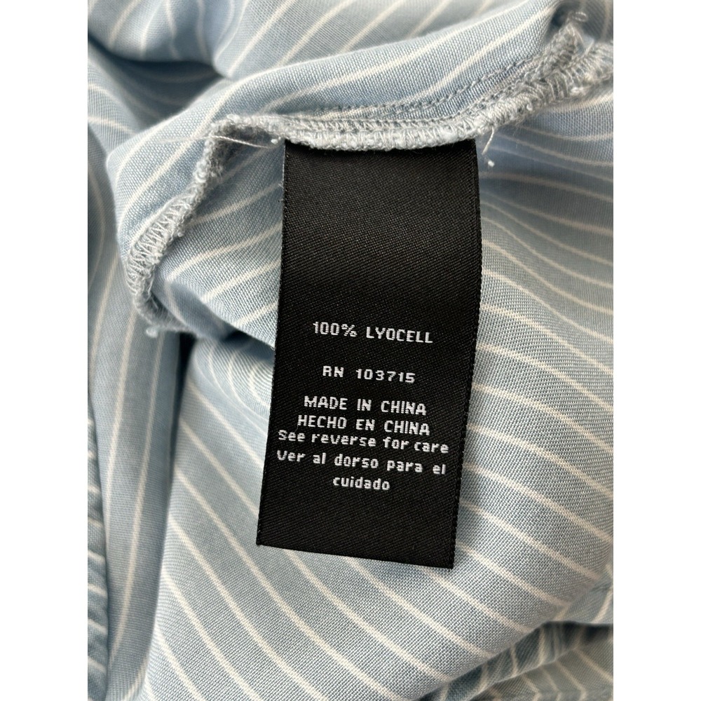 NWT ZAC & RACHEL 1X Womens Sleeveless Blouse Blue White Stripe Style Designer‎ - Picture 5 of 8